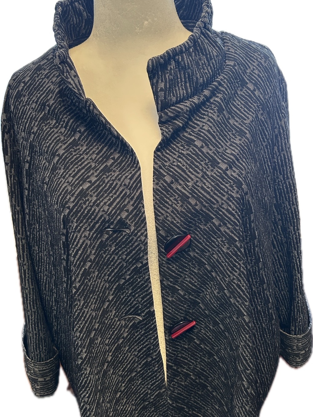 Ali Miles Black & Gray Jacket 2X
